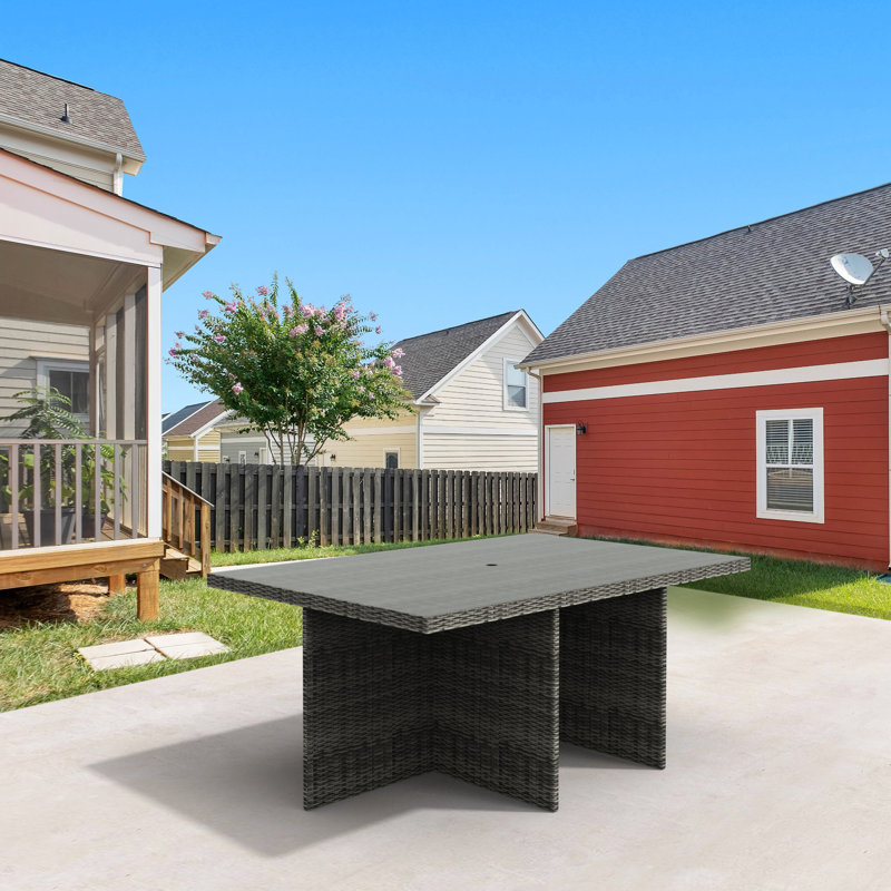 DirectWicker Norcross Patio Dining Table Wayfair